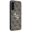 Etui Guess Leather 4G Metal Logo do Samsung Galaxy A37 5G brązowy