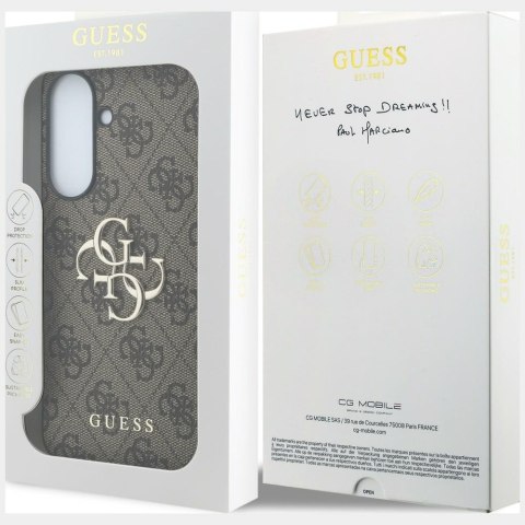 Etui Guess Leather 4G Metal Logo do Samsung Galaxy A57 5G brązowy