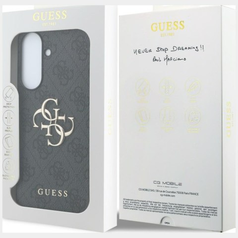 Etui Guess Leather 4G Metal Logo do Samsung Galaxy A57 5G czarny