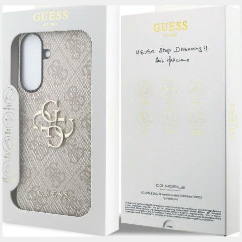 Etui Guess Leather 4G Metal Logo do Samsung Galaxy A57 5G różowy