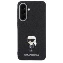 Etui Karl Lagerfeld Fixed Glitter Ikonik Logo Metal Pin do Samsung Galaxy A57 5G czarny