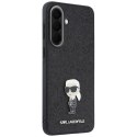 Etui Karl Lagerfeld Fixed Glitter Ikonik Logo Metal Pin do Samsung Galaxy A57 5G czarny