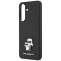 Etui Karl Lagerfeld Saffiano w/ Karl&Choupette Metal Logo do Samsung Galaxy A37 5G czarny