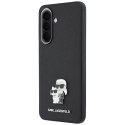 Etui Karl Lagerfeld Saffiano w/ Karl&Choupette Metal Logo do Samsung Galaxy A57 5G czarny