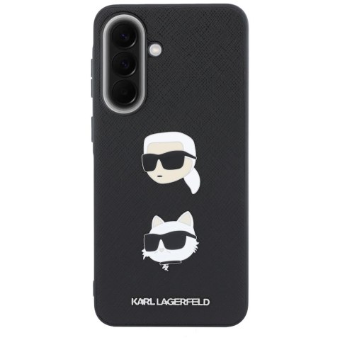 Etui Karl Lagerfeld w/ Karl&Choupette Heads Pins&Logo do Samsung Galaxy A37 5G czarny