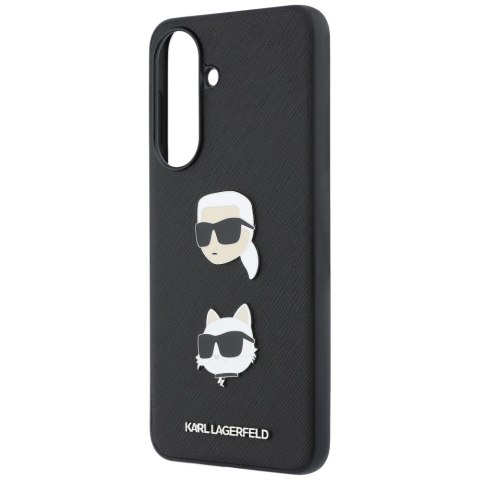 Etui Karl Lagerfeld w/ Karl&Choupette Heads Pins&Logo do Samsung Galaxy A37 5G czarny