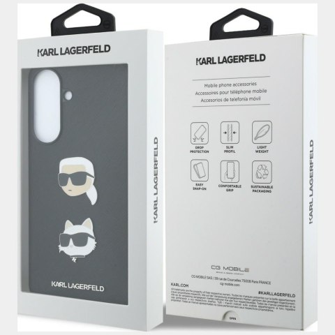 Etui Karl Lagerfeld w/ Karl&Choupette Heads Pins&Logo do Samsung Galaxy A37 5G czarny