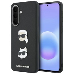 Etui Karl Lagerfeld w/ Karl&Choupette Heads Pins&Logo do Samsung Galaxy A57 5G czarny
