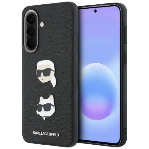 Etui Karl Lagerfeld w/ Karl&Choupette Heads Pins&Logo do Samsung Galaxy A57 5G czarny