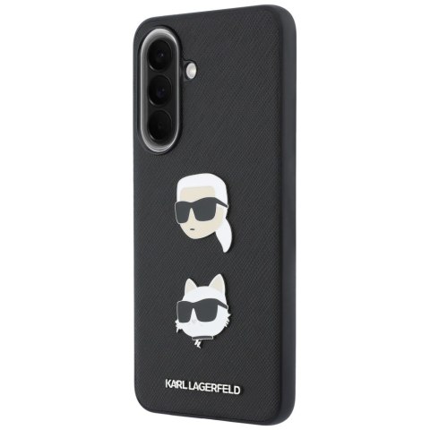 Etui Karl Lagerfeld w/ Karl&Choupette Heads Pins&Logo do Samsung Galaxy A57 5G czarny