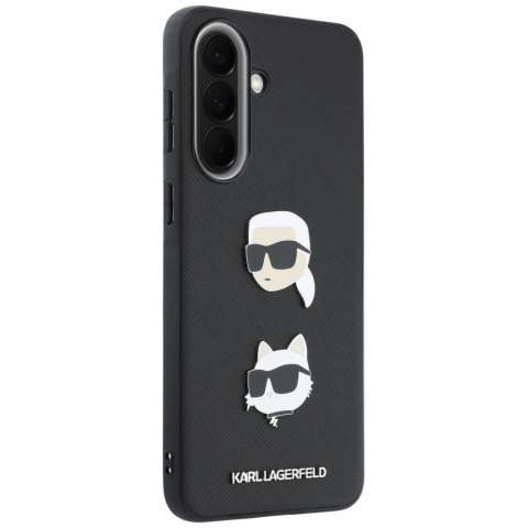 Etui Karl Lagerfeld w/ Karl&Choupette Heads Pins&Logo do Samsung Galaxy A57 5G czarny