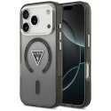 Etui Guess IML Gradient Triangle Logo MagSafe do iPhone 17 Pro Max czarny