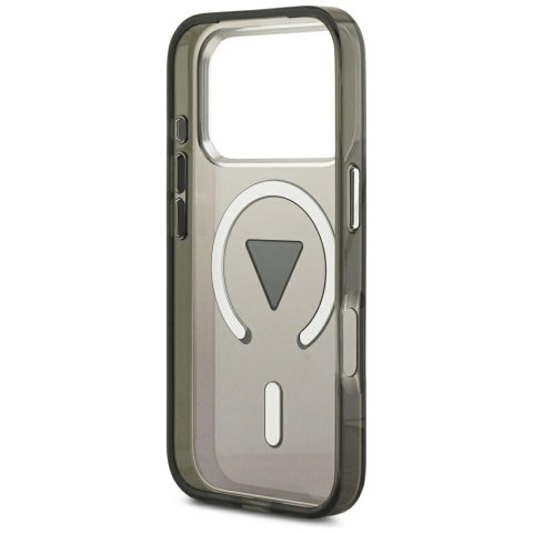 Etui Guess IML Gradient Triangle Logo MagSafe do iPhone 17 Pro Max czarny