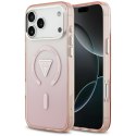 Etui Guess IML Gradient Triangle Logo MagSafe do iPhone 17 Pro Max różowy