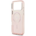 Etui Guess IML Gradient Triangle Logo MagSafe do iPhone 17 Pro Max różowy