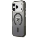 Etui Guess IML Gradient Triangle Logo MagSafe do iPhone 17 Pro czarny