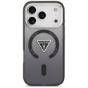 Etui Guess IML Gradient Triangle Logo MagSafe do iPhone 17 Pro czarny
