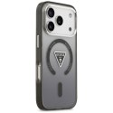 Etui Guess IML Gradient Triangle Logo MagSafe do iPhone 17 Pro czarny