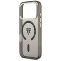 Etui Guess IML Gradient Triangle Logo MagSafe do iPhone 17 Pro czarny