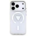 Etui Guess IML Gradient Triangle Logo MagSafe do iPhone 17 Pro przezroczysty