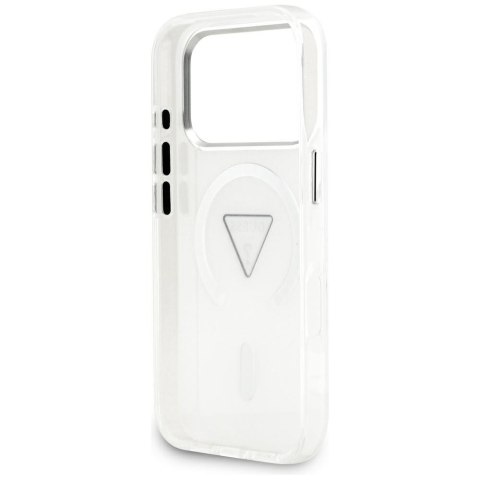 Etui Guess IML Gradient Triangle Logo MagSafe do iPhone 17 Pro przezroczysty