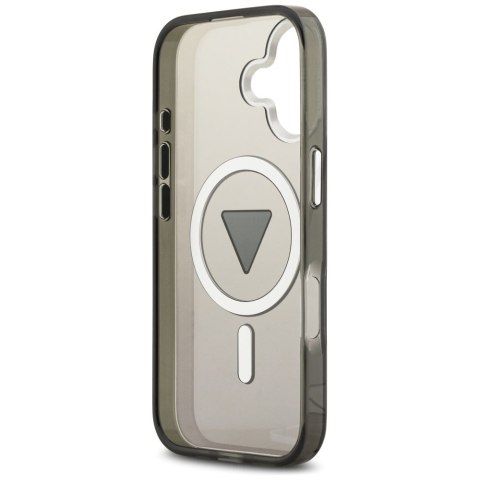 Etui Guess IML Gradient Triangle Logo MagSafe do iPhone 17 czarny