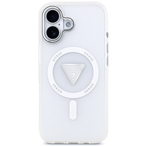 Etui Guess IML Gradient Triangle Logo MagSafe do iPhone 17 przezroczysty