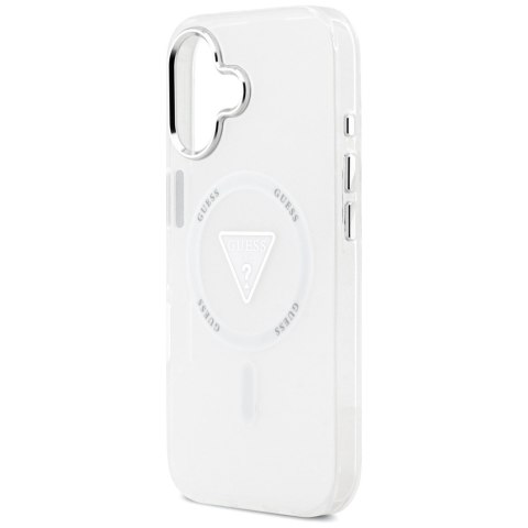 Etui Guess IML Gradient Triangle Logo MagSafe do iPhone 17 przezroczysty