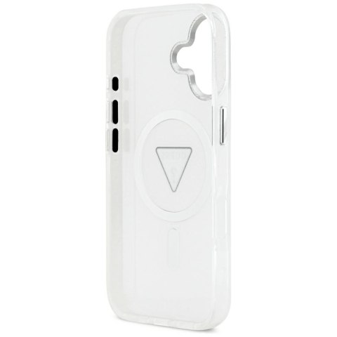 Etui Guess IML Gradient Triangle Logo MagSafe do iPhone 17 przezroczysty