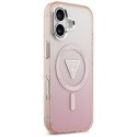 Etui Guess IML Gradient Triangle Logo MagSafe do iPhone 17 różowy