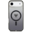 Etui Guess IML Gradient Triangle Logo MagSafe do iPhone Air czarny
