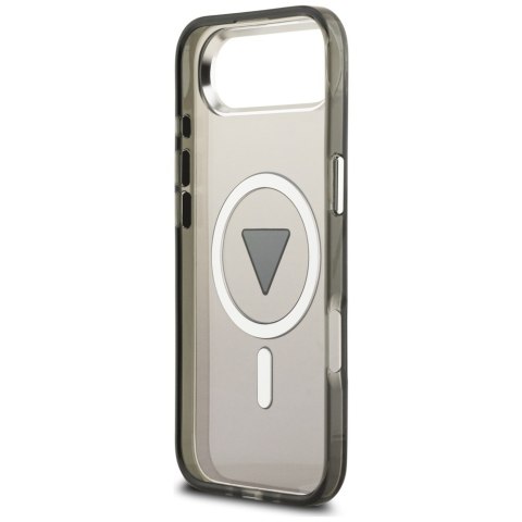 Etui Guess IML Gradient Triangle Logo MagSafe do iPhone Air czarny