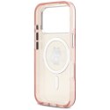Etui Karl Lagerfeld IML Choupette Sketch Logo MagSafe do iPhone 17 Pro różowy