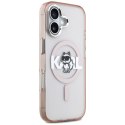 Etui Karl Lagerfeld IML Choupette Sketch Logo MagSafe do iPhone 17 różowy