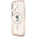 Etui Karl Lagerfeld IML Choupette Sketch Logo MagSafe do iPhone 17 różowy