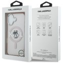 Etui Karl Lagerfeld IML Choupette Sketch Logo MagSafe do iPhone 17 różowy