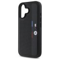BMW BMHCP16S23PUPVK iPhone 16 6.1"czarny/black hardcase M Perforated Tricolor Detail Line