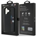 BMW BMHCP16S23PUPVK iPhone 16 6.1"czarny/black hardcase M Perforated Tricolor Detail Line