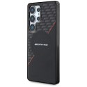 Etui AMG Double Layer Rhombs MagSafe do Samsung Galaxy S25 Ultra czarno-czerwony