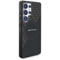 Etui AMG Double Layer Rhombs MagSafe do Samsung Galaxy S25 Ultra czarno-czerwony