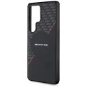 Etui AMG Double Layer Rhombs MagSafe do Samsung Galaxy S25 Ultra czarno-czerwony