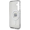Etui Karl Lagerfeld Button Karl Head Printed Logo MagSafe do Samsung Galaxy S25 czarny