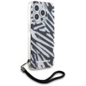 Karl Lagerfeld KLHCP15XHZBPKCCK iPhone 15 Pro Max 6.7" czarny/black hardcase IML Zebra Pattern & Cord