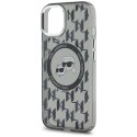 Karl Lagerfeld KLHMP15MHMCKMHK iPhone 15 Plus 6.7" czarny/black IML Monogram Karl&Choupette Head MagSafe