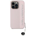 Karl Lagerfeld KLHCP15LPSAKDGCP iPhone 15 Pro 6.1" różowy/pink hardcase Saffiano Rhinestones & Charm