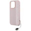 Karl Lagerfeld KLHCP15LPSAKDGCP iPhone 15 Pro 6.1" różowy/pink hardcase Saffiano Rhinestones & Charm