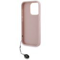 Karl Lagerfeld KLHCP15LPSAKDGCP iPhone 15 Pro 6.1" różowy/pink hardcase Saffiano Rhinestones & Charm