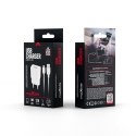 Maxlife ładowarka sieciowa MXTC-01 1x USB 2,1A biała + kabel USB-C