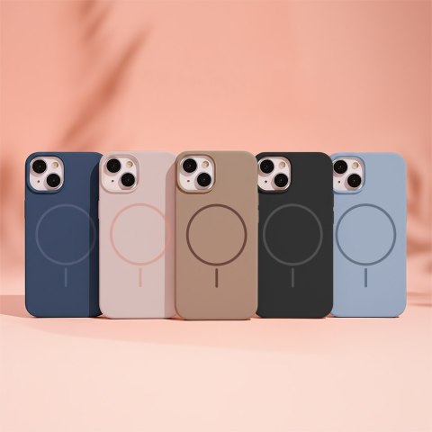 Nakładka Silicone Thin Mag do iPhone 16 6,1" jasnoróżowa