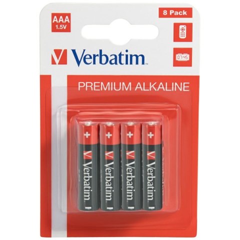 Verbatim Bateria alkaliczna AAA LR03 8szt 49502